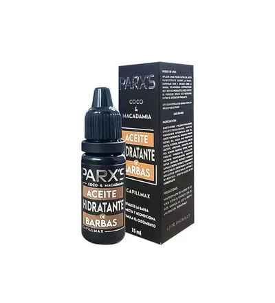 PARXS ACEITE HIDRATANTE DE BARBAS COCO Y MACADAMIA X 15ML - Producto de belleza y estética en Almacén Sandra