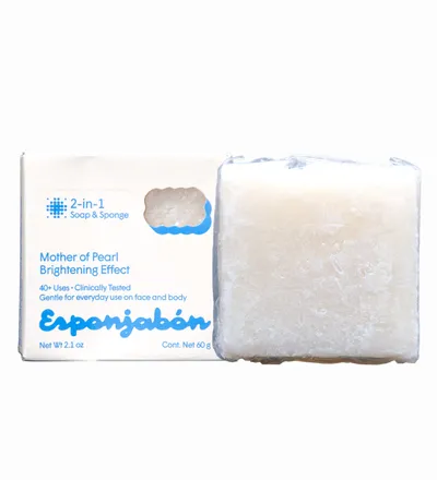 ESPONJABON 2 EN 1 CONCHA NACAR MINI X 60G - Producto de belleza y estética en Almacén Sandra