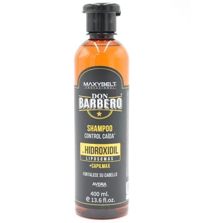 MAXYBELT SHAMPOO HIDROXIDIL DON BARBERO CONTROL CAIDA X 400ML - Producto de belleza y estética en Almacén Sandra