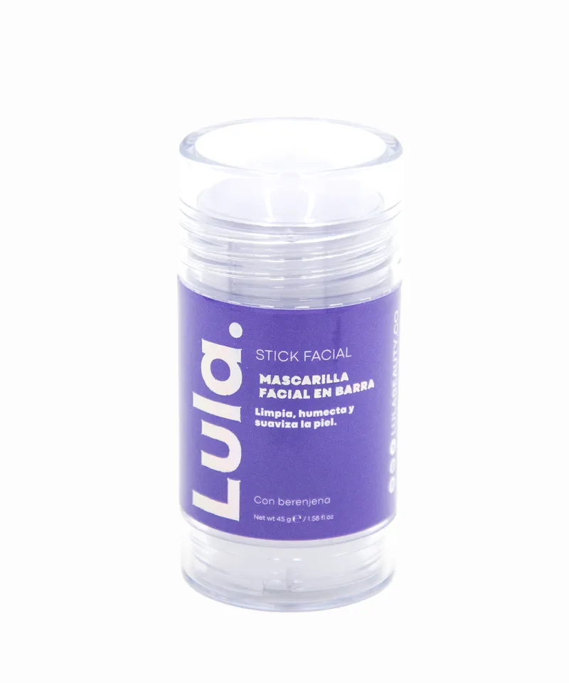 LULA MASCARILLA FACIAL EN BARRA CON BERENJENA Y CARBON ACTIVO  X 45GR REF: MFBD100 - Producto de belleza y estética en Almacén Sandra