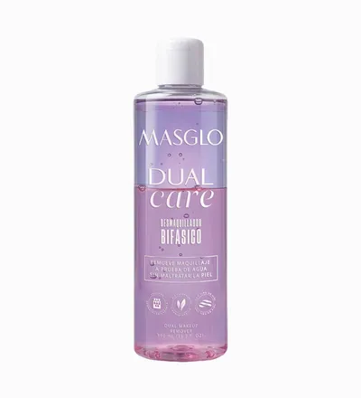 MASGLO DUAL CARE DESMAQUILLADOR BIFASICO X 390ML - Producto de belleza y estética en Almacén Sandra