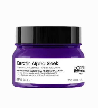 LOREAL MASK KERATIN ALPHA SLEEK X 250ML - Producto de belleza y estética en Almacén Sandra