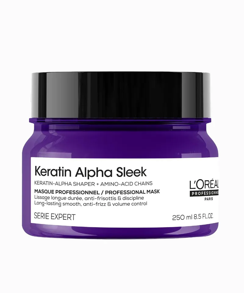LOREAL MASK KERATIN ALPHA SLEEK X 250ML - Producto de belleza y estética en Almacén Sandra