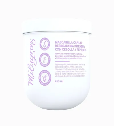 MILAGROS MASCARILLA CEBOLLA REPARADORA INTENSA X 450ML - Producto de belleza y estética en Almacén Sandra