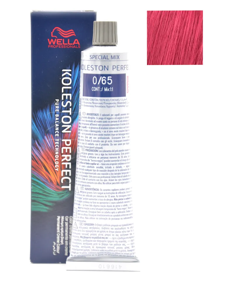 WELLA KOLESTON PERFECT TINTE PINK N.0.65 X 60ML - Producto de belleza y estética en Almacén Sandra