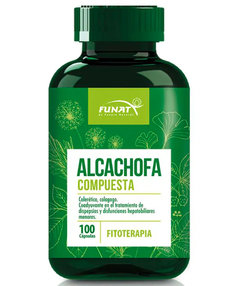 FUNAT ALCACHOFA COMPUESTA X 100 CAPS. - Producto de belleza y estética en Almacén Sandra