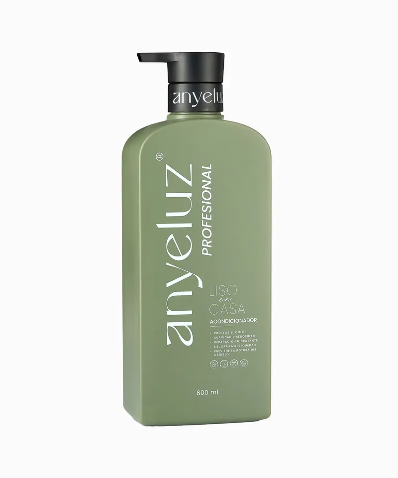 ANYELUZ ACONDICIONADOR LISO EN CASA X 800ML - Producto de belleza y estética en Almacén Sandra