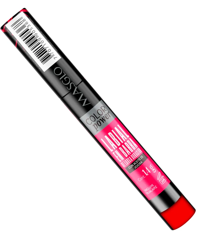 MASGLO LABIAL EN BARRA COLOR POWER ORGULLOSA X 1.4GR - Producto de belleza y estética en Almacén Sandra