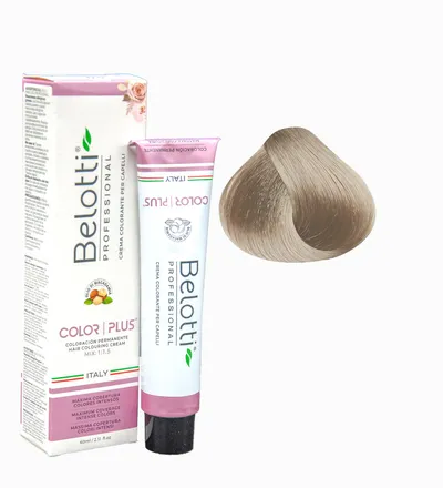 BELOTTI  COLOR PLUS 10.12 RUBIO EXTRA CLARO PLATINADO IRIZADO  X 60ML - Producto de belleza y estética en Almacén Sandra