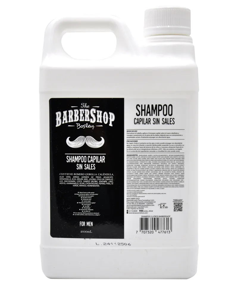 BARBERSHOP SHAMPOO CAPILAR SIN SALES X 2000ML - Producto de belleza y estética en Almacén Sandra
