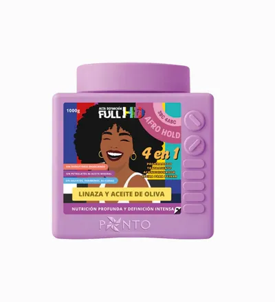 PONTO FULL HD 4EN1 AFRO HOLD LINAZA Y ACEITE DE OLIVA X 1000GR - Producto de belleza y estética en Almacén Sandra