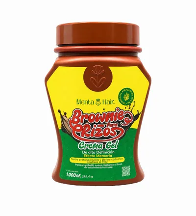 MENTA HAIR CREMA GEL BROWNIE PARA RIZOS X 1000ML - Producto de belleza y estética en Almacén Sandra
