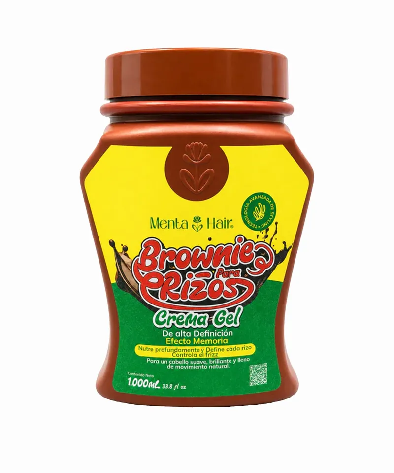 MENTA HAIR CREMA GEL BROWNIE PARA RIZOS X 1000ML - Producto de belleza y estética en Almacén Sandra