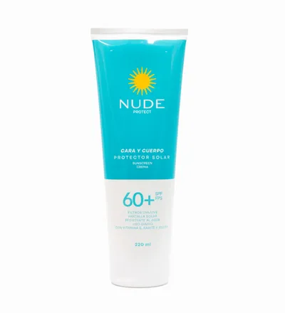 NUDE PROTECTOR SOLAR 60SPF-FPS X  220ML - Producto de belleza y estética en Almacén Sandra