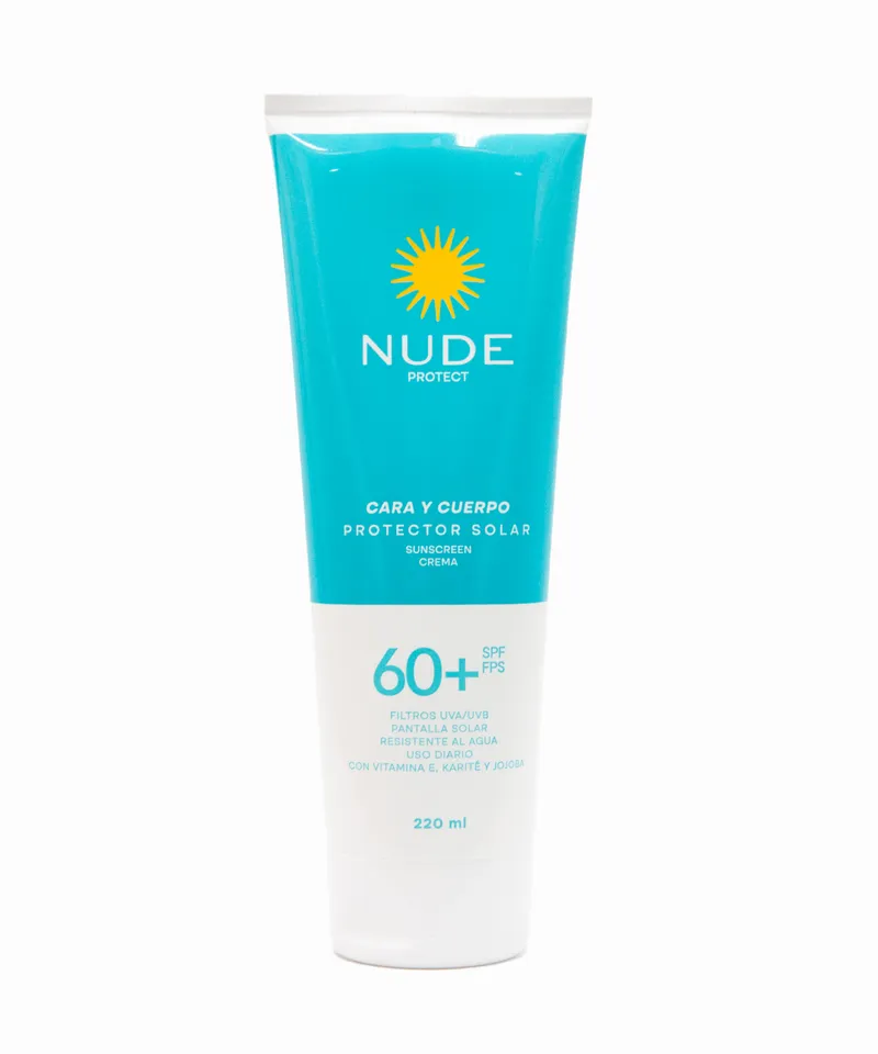 NUDE PROTECTOR SOLAR 60SPF-FPS X  220ML - Producto de belleza y estética en Almacén Sandra