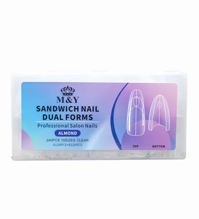 ANIPA UÑAS SANDWICH NAIL DUAL FORMS ALMOND X 240PCS - Producto de belleza y estética en Almacén Sandra