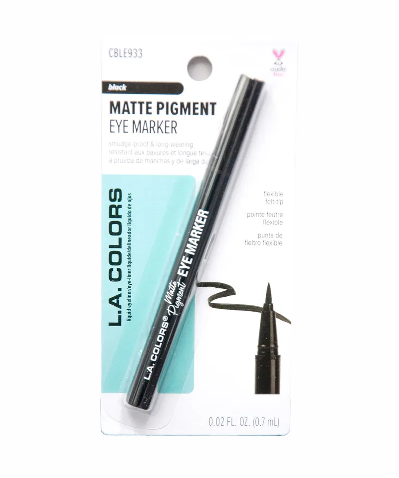 L A GIRL MATTE PIGMENTO EYE MARKER BLACK X 7ML - Producto de belleza y estética en Almacén Sandra
