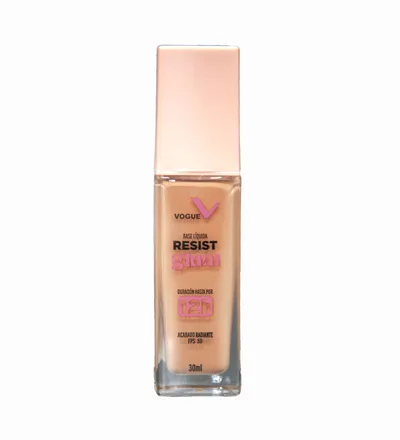 VOGUE BASE LIQUIDA RESIST GLAM AVELLANA 240 X 30ML - Producto de belleza y estética en Almacén Sandra