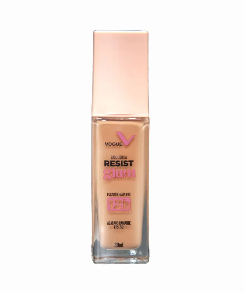 VOGUE BASE LIQUIDA RESIST GLAM AVELLANA 240 X 30ML - Producto de belleza y estética en Almacén Sandra