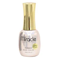 MIRACLE ESMALTE BASE COAT COLOR RUBBER CUARZO COVER X15ML - Miniatura 1
