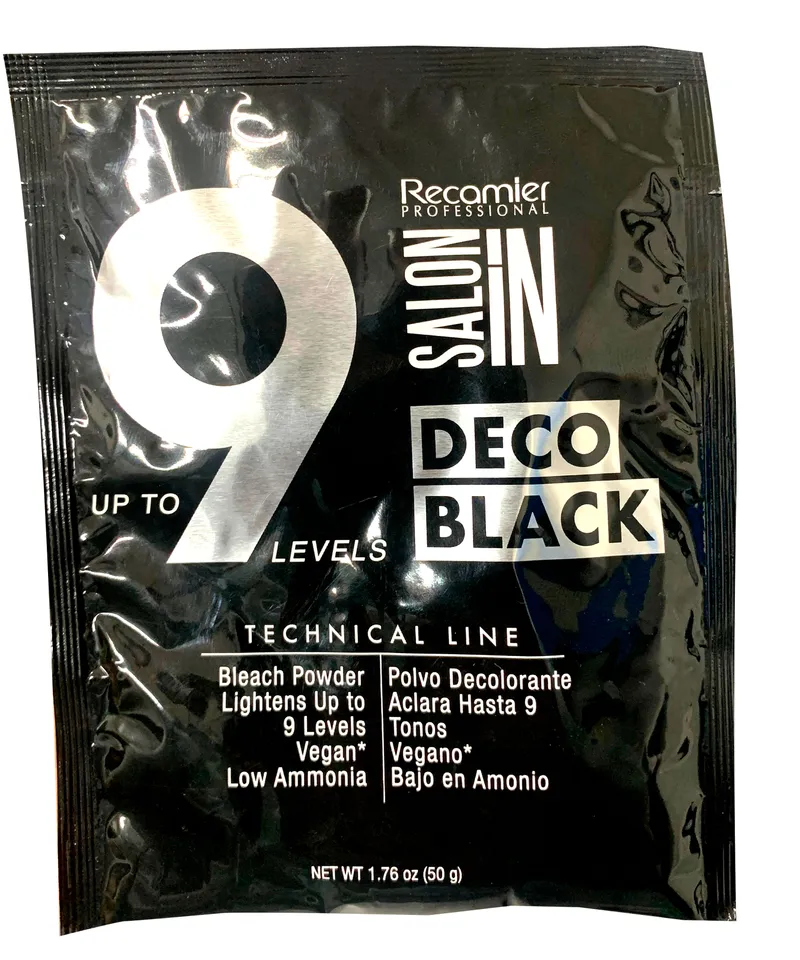 SALOON IN DECOLORANTE DECO BLACK 9 TONOS X 50GR - Producto de belleza y estética en Almacén Sandra