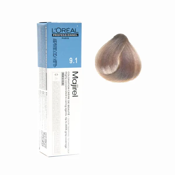 MAJIREL TINTE RUBIO MUY CLARO CENIZA N.9.1 X 60GR - Producto de belleza y estética en Almacén Sandra