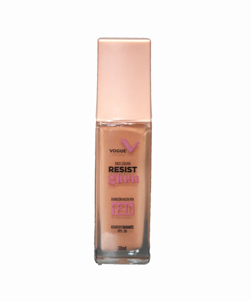 VOGUE BASE LIQUIDA RESIST GLAM CARAMELO 212 X 30ML - Producto de belleza y estética en Almacén Sandra
