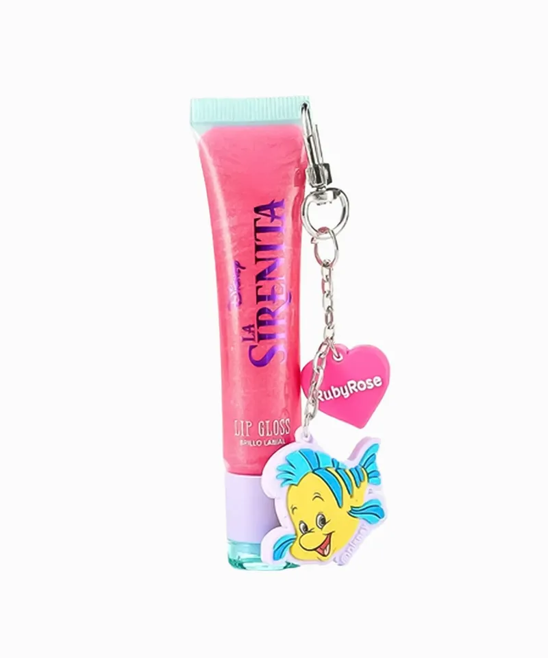 RUBY ROSE LIP GLOSS+ LLAVERO OCEAN GLOW LA SIRENITA REF: SR0003 - Producto de belleza y estética en Almacén Sandra