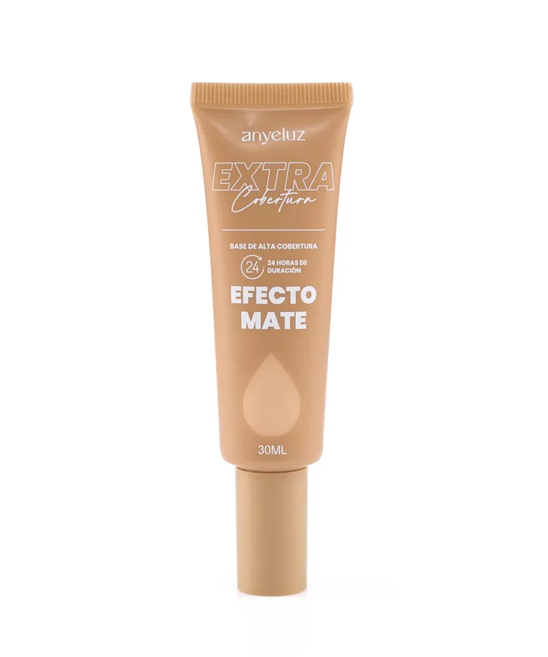 ANYELUZ BASE LIQUIDA EXTRA COBERTURA MATE TONO.04 REF:BL060 X 30ML - Producto de belleza y estética en Almacén Sandra