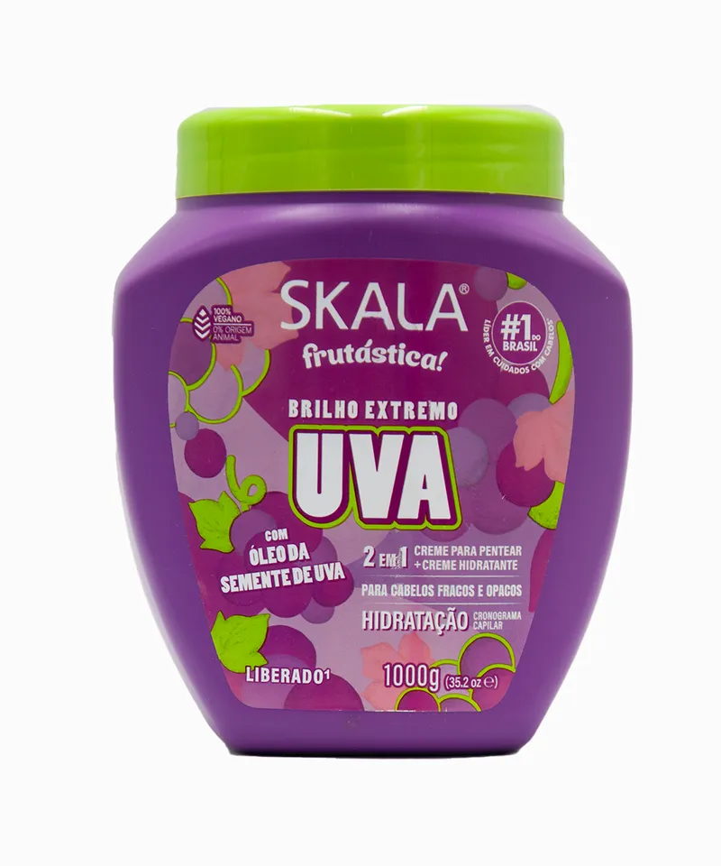SKALA CREMA DE PEINAR 2EN1 UVA FRUTASTICA X 1KG - Producto de belleza y estética en Almacén Sandra