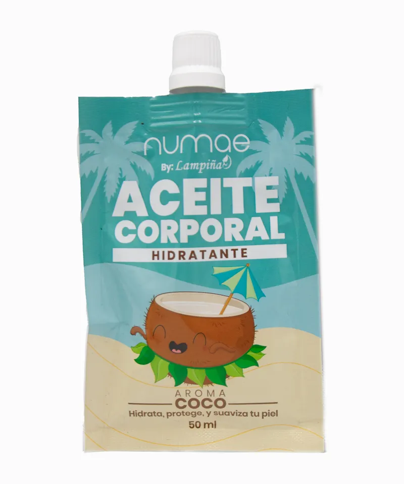 LAMPIÑA NUMAE ACEITE CORPORAL HIDRATANTE COCO X 50ML - Producto de belleza y estética en Almacén Sandra