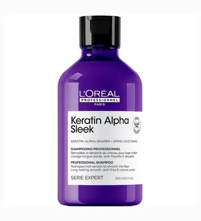 LOREAL SHAMPOO KERATIN ALPHA SLEEK X 300ML - Producto de belleza y estética en Almacén Sandra