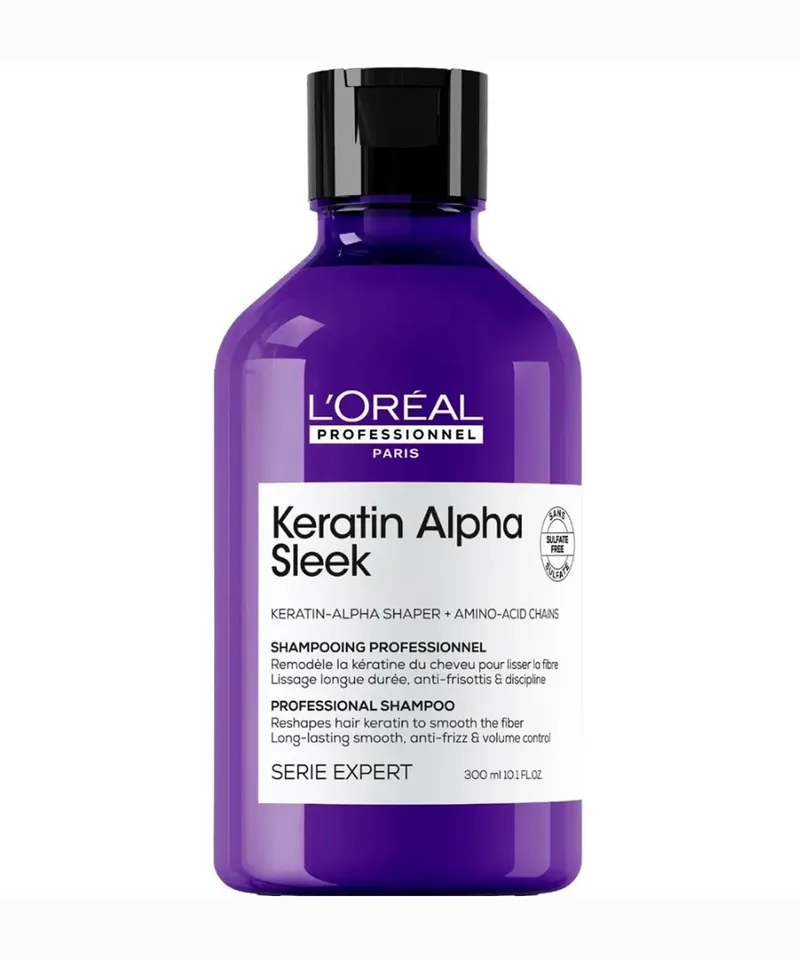LOREAL SHAMPOO KERATIN ALPHA SLEEK X 300ML - Producto de belleza y estética en Almacén Sandra