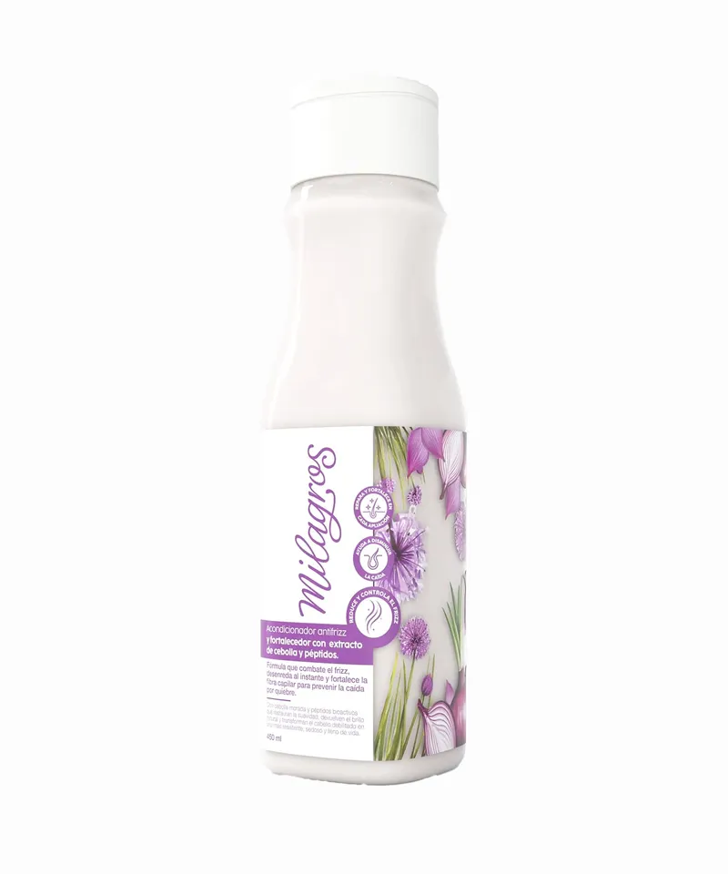 MILAGROS ACONDICIONADOR FORTALECEDOR CEBOLLA X 450ML - Producto de belleza y estética en Almacén Sandra