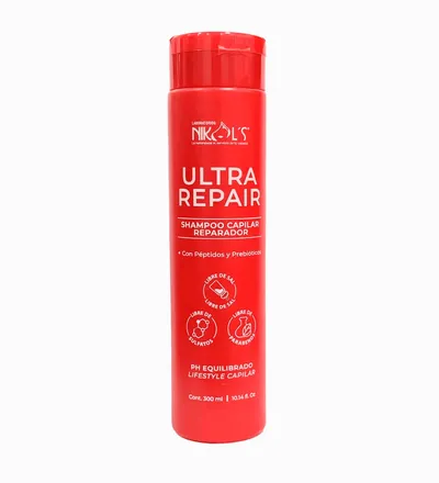 NIKOLS SHAMPOO CAPILAR ULTRA REPAIR X 300ML - Producto de belleza y estética en Almacén Sandra