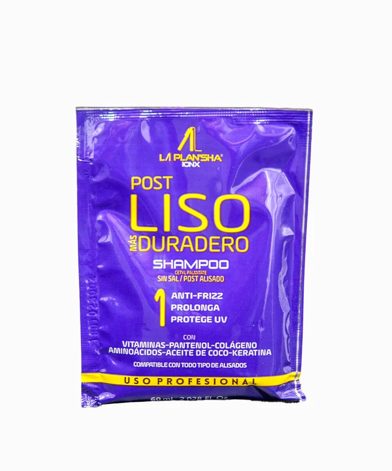 LA PLANSHA IONX SHAMPOO POST ALISADO LACTOPLASTIA PASO 1 X 60ML - Producto de belleza y estética en Almacén Sandra