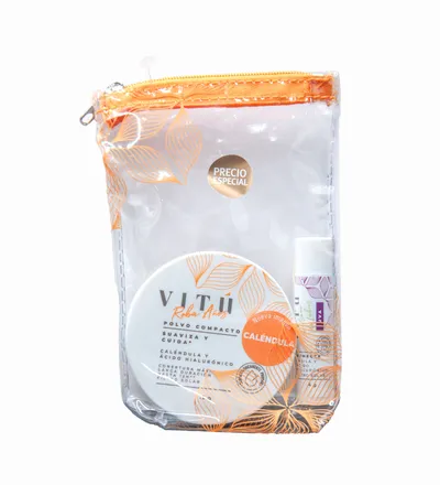 VITU POLVO COMPACTO CALENDULA TONO 2 + BALSAMO UVA - Producto de belleza y estética en Almacén Sandra