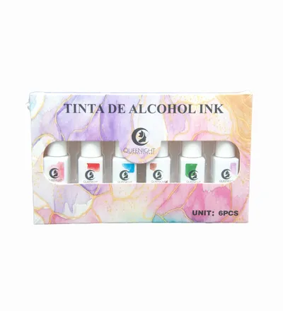 QUEENIGHT SET ALCOHOL INK  X 6 UNDS X 6ML REF.04055 - Producto de belleza y estética en Almacén Sandra