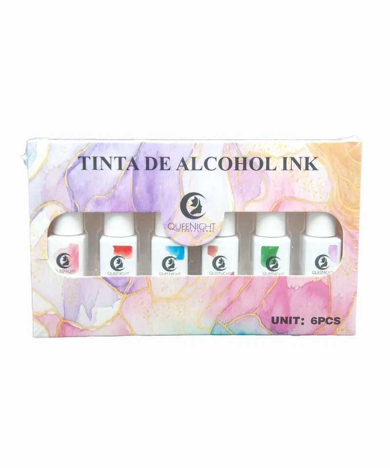 QUEENIGHT SET ALCOHOL INK  X 6 UNDS X 6ML REF.04055 - Producto de belleza y estética en Almacén Sandra