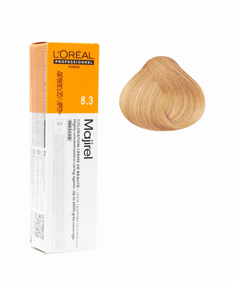 MAJIREL TINTE RUBIO CLARO DORADO N.8.3 X 60GR - Producto de belleza y estética en Almacén Sandra
