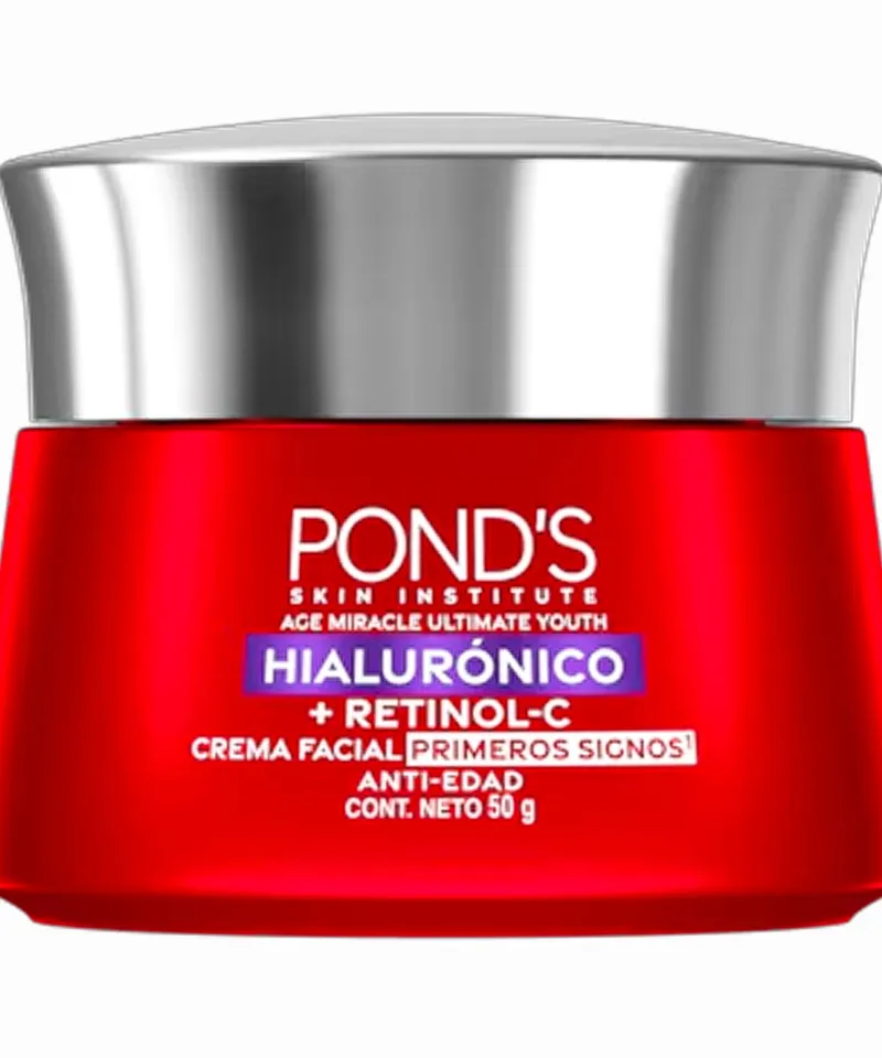 PONDS CREMA FACIAL PRIMEROS SIGNOS AGE MIRACLE HIALURONICO+RETINOL-C X 5GR - Producto de belleza y estética en Almacén Sandra