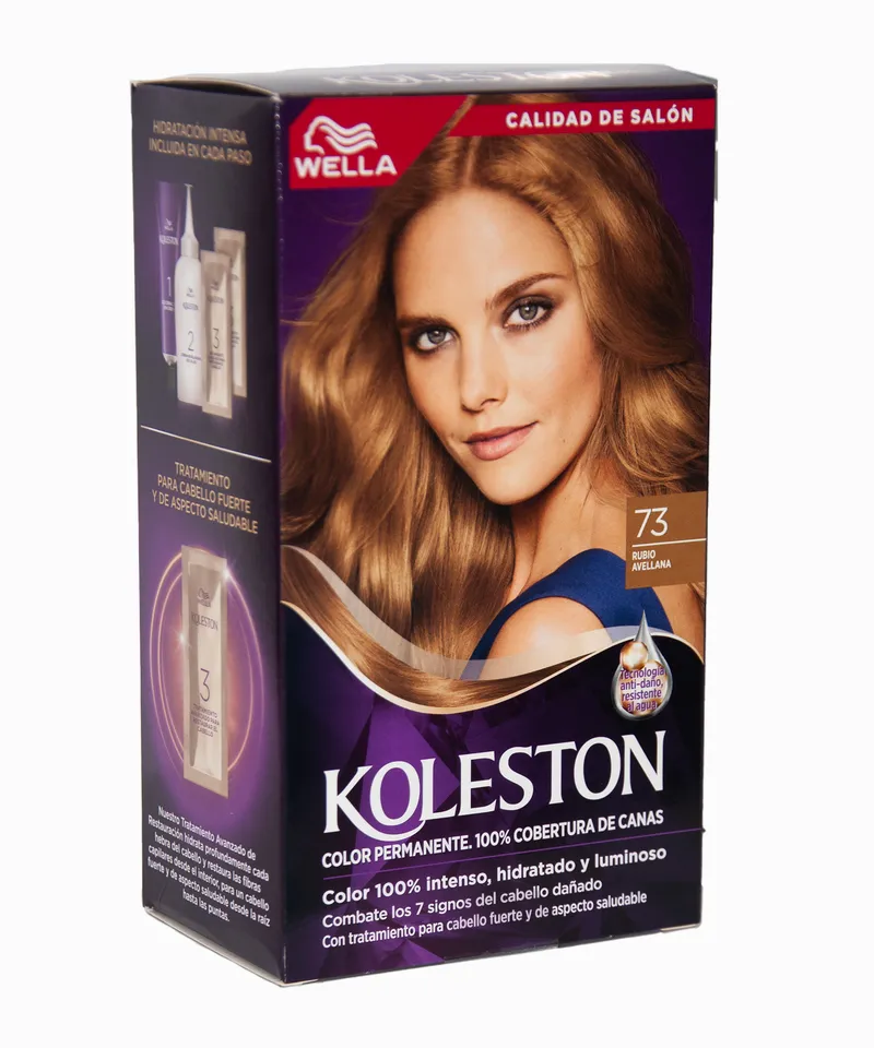 KOLESTON TINTE KIT RUBIO AVELLANA N.73 X 50GR - Producto de belleza y estética en Almacén Sandra