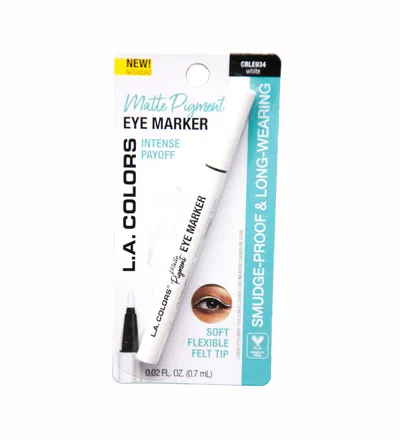 L A GIRL MATTE EXTRA PIGMENTO EYE MARKER WHITE  X 7ML - Producto de belleza y estética en Almacén Sandra