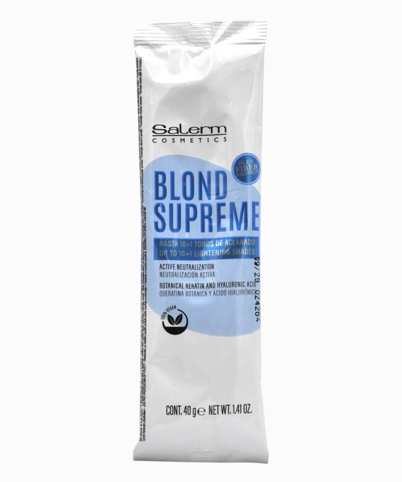 SALERM POLVO DECOLORANTE BLOND SUPREME 10+1 X 40GR - Producto de belleza y estética en Almacén Sandra
