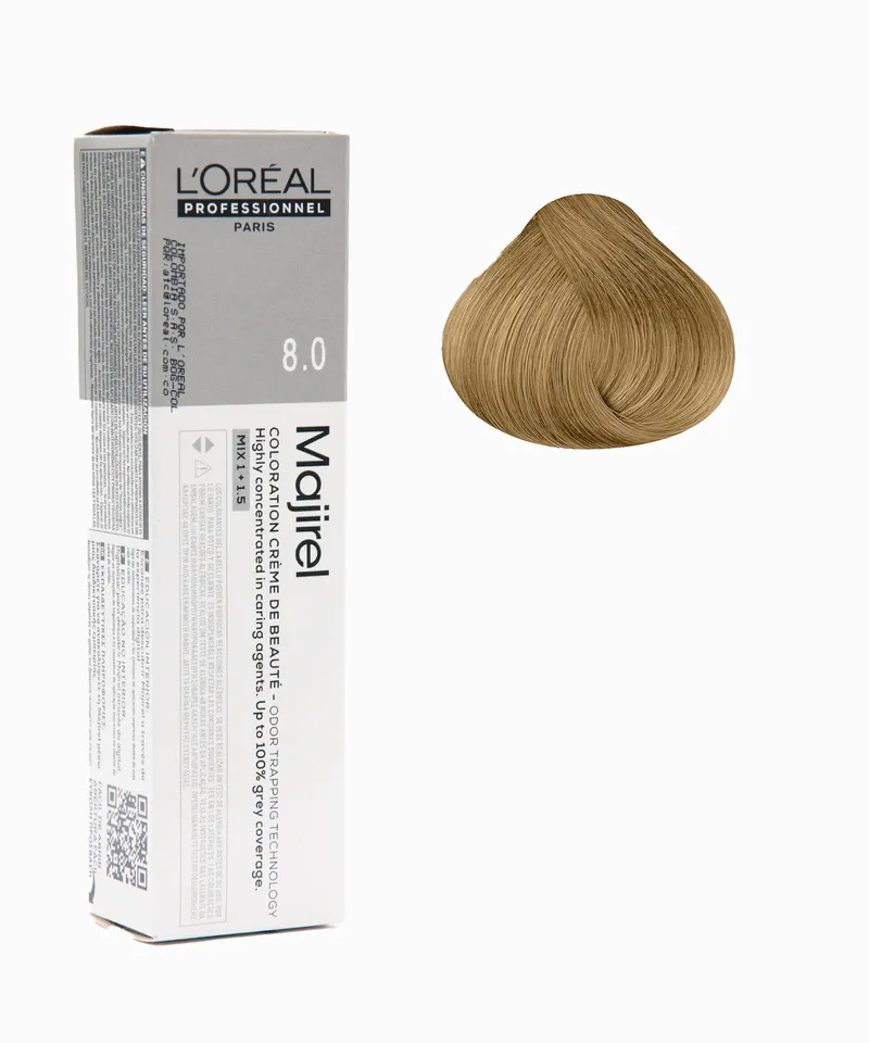 MAJIREL TINTE RUBIO CLARO PROFUNDO N.8.0 X 60GR - Producto de belleza y estética en Almacén Sandra