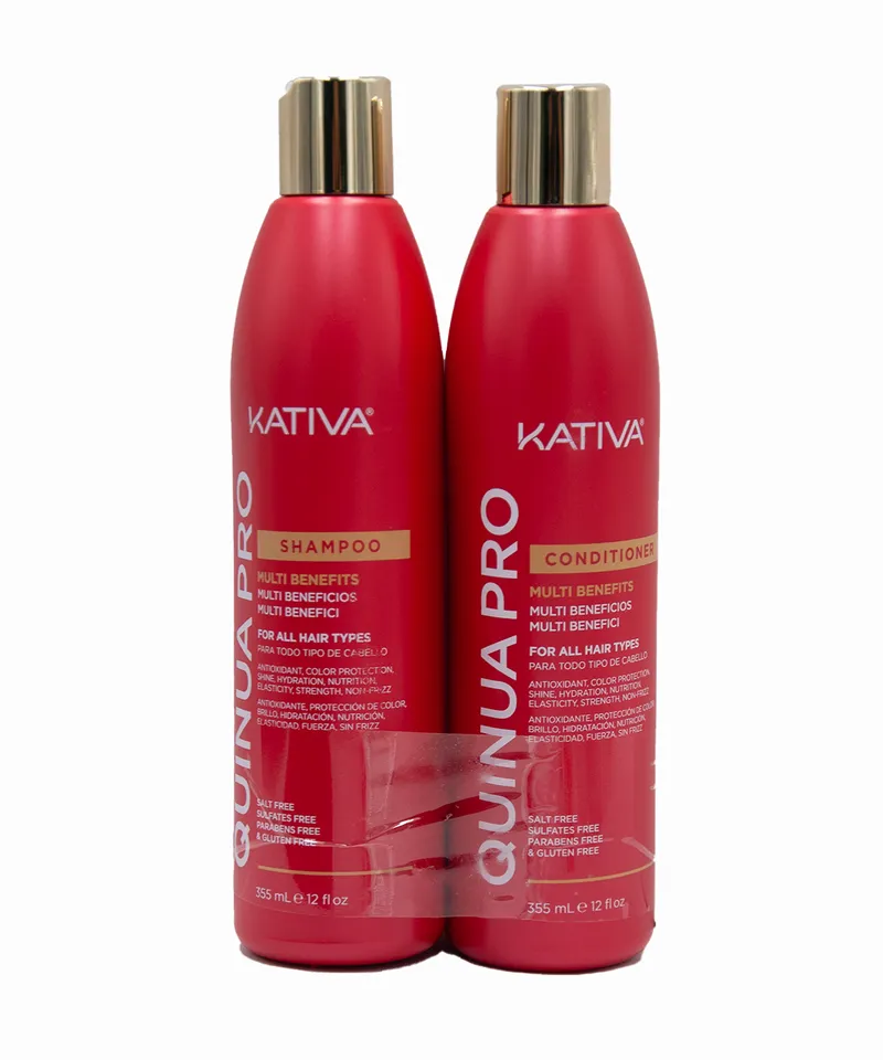KATIVA PACK SHAMPOO + ACONDICIONADOR QUINUA PRO X 355ML - Producto de belleza y estética en Almacén Sandra