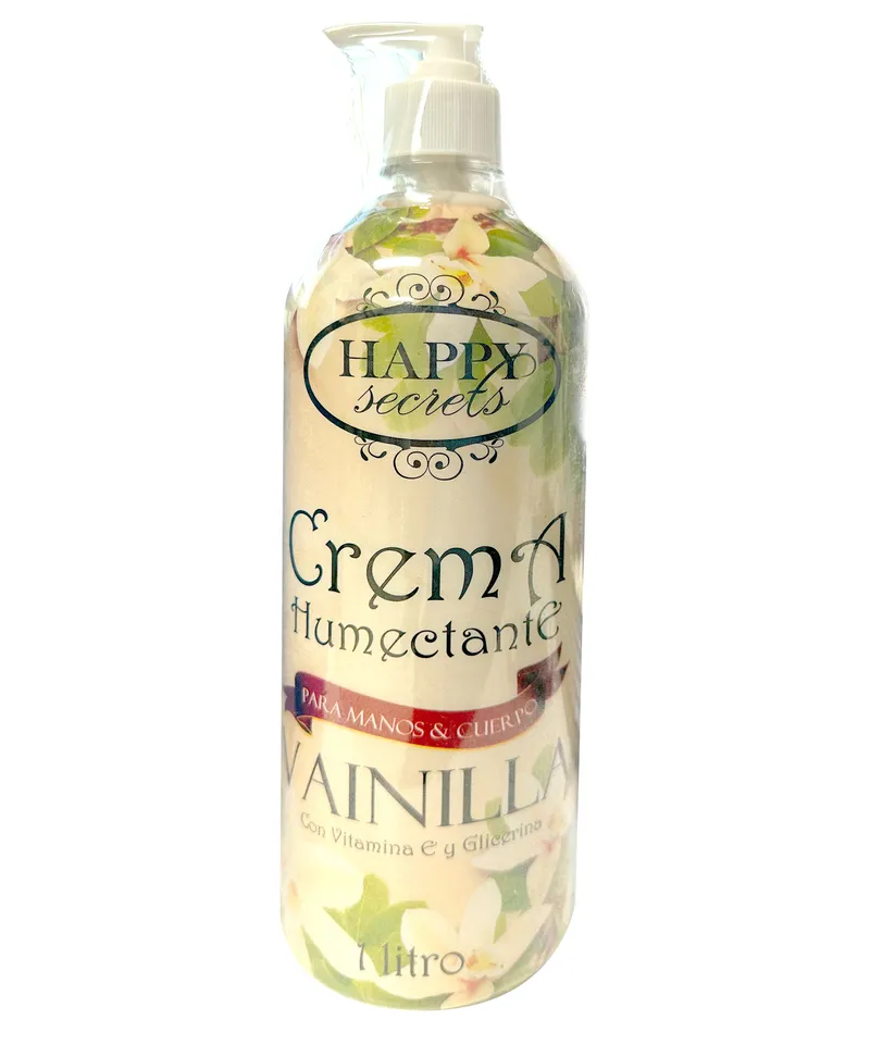 MARYLIN HAPPY SECRETS CREMA HUMECTANTE VAINILLA X 1LT - Producto de belleza y estética en Almacén Sandra