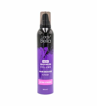 LADY BELLA HAIR MOUSSE ULTRA STRONG X 300ML - Producto de belleza y estética en Almacén Sandra
