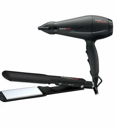 BABYLISS COMBO PP59 BLACK - PLANCHA NT9559 + SECADOR 6200 REF:BNTBK9559TUX-B - Producto de belleza y estética en Almacén Sandra