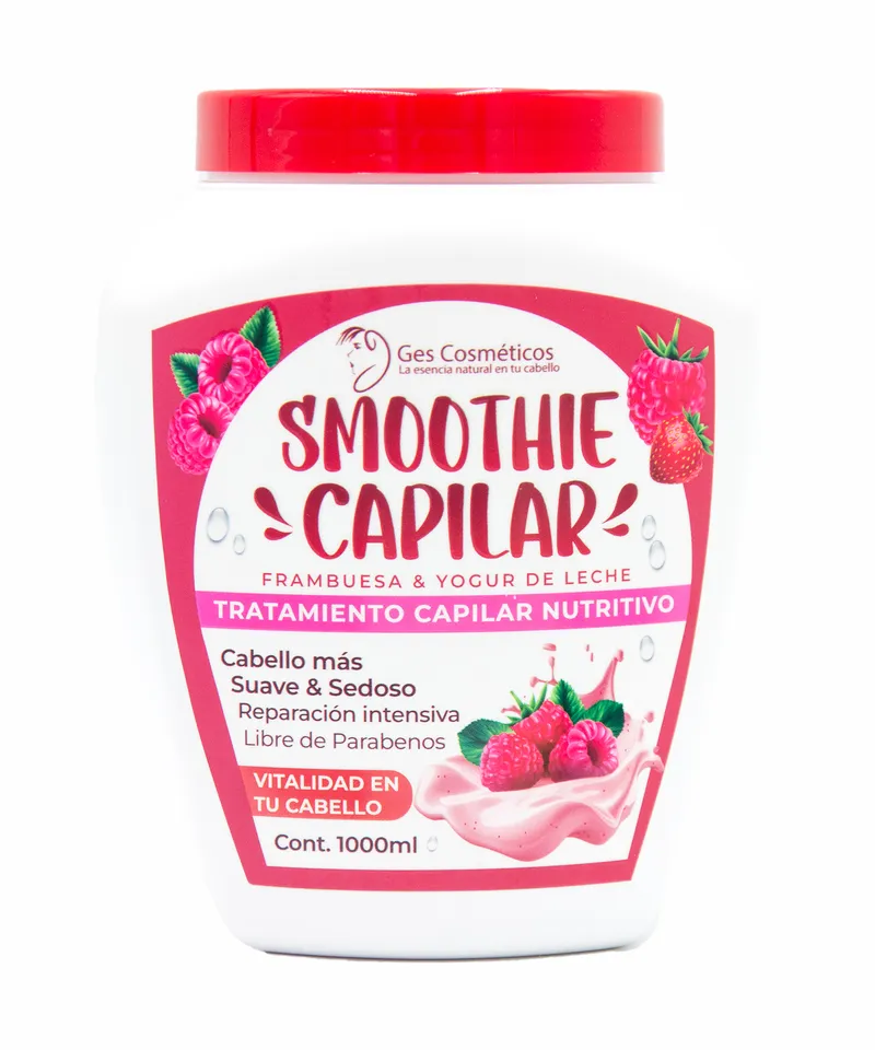 GES COSMETICOS SMOOTHIE CAPILAR FRUTOS ROJOS X 1000ML - Producto de belleza y estética en Almacén Sandra
